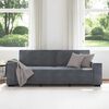 vidaXL Canapé à 3 places Gris foncé 180 cm Velours