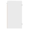 vidaXL Armoire murale avec portes en verre blanc 35x37x68,5 cm