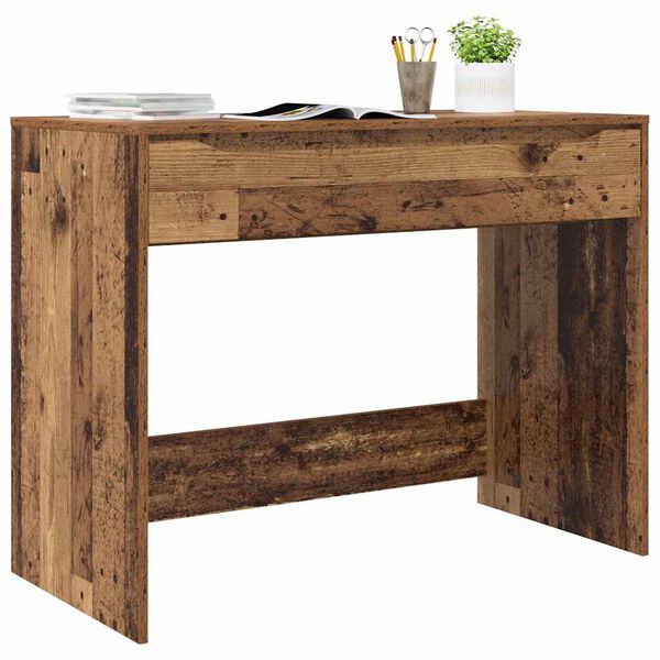 vidaXL Bureau Bois Ancien 100 x 50 x 78 cm Bois d'ing&eacute;nierie