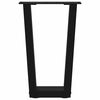 vidaXL Pieds de table basse en V 2 pièces Noir 38 x (42-43,3) cm Acier