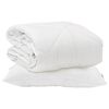 vidaXL Duvet toutes saisons avec oreiller 2 pi&egrave;ces Blanc Microfibre