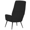 vidaXL Chaise de relaxation Noir Similicuir daim