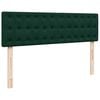 vidaXL Cadre de lit ottoman avec matelas vert fonc&eacute; 160x200 cm velours