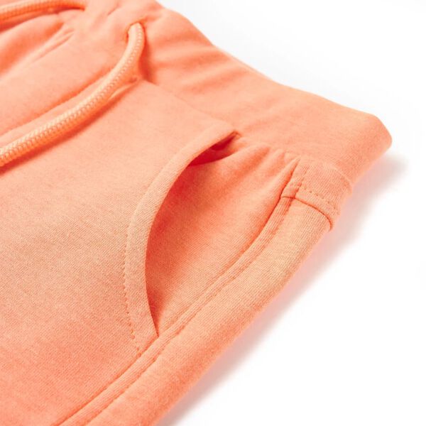 Short pour enfants avec cordon de serrage orange néon 140