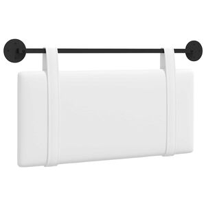 vidaXL T&ecirc;te de lit suspendue Blanc Tissu