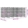 vidaXL Chenil d'ext&eacute;rieur pour chiens Acier 9,22 m&sup2;