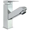 vidaXL Robinet de lavabo r&eacute;tractable Finition chrom&eacute;e 157x172 mm
