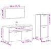 vidaXL Ensemble de meubles salle de bain 3 pcs bois d'ing&eacute;nierie