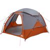 vidaXL Tente en d&ocirc;me avec housse imperm&eacute;able amovible Gris et orange