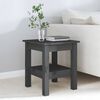 vidaXL Table basse Gris 35x35x40 cm Bois massif de pin