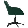 vidaXL Chaise pivotante de bureau Vert fonc&eacute; Velours