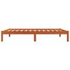 vidaXL Cadre de lit sans matelas cire marron 100x200cm bois pin massif