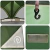 vidaXL Tente familiale avec toit Vert et gris 460 x 430 x 214 cm