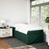 vidaXL Sommier à lattes de lit avec matelas Vert foncé 90x200 cm
