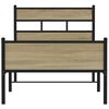 vidaXL Cadre de lit sans matelas chêne sonoma 75x190 cm