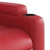vidaXL Fauteuil inclinable &eacute;lectrique Rouge Similicuir