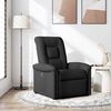 vidaXL Fauteuil inclinable Noir Tissu