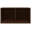 vidaXL Boîte de rangement de vinyles Chêne marron 71x34x36 cm