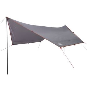 vidaXL B&acirc;che de camping gris et orange 430x380x210 cm imperm&eacute;able