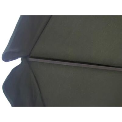 Parasol vert en aluminium avec base mobile
