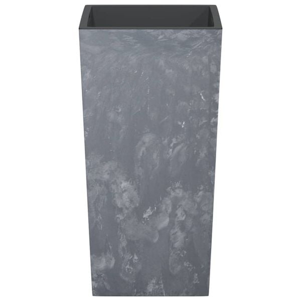 vidaXL Jardini&egrave;re et int&eacute;rieur amovible gris 21/49 L PP aspect b&eacute;ton