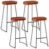 vidaXL Ensemble de bar 5 pcs bois de manguier brut massif et m&eacute;tal