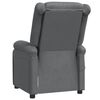 vidaXL Fauteuil de massage Gris Similicuir