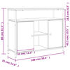 vidaXL Buffet sonoma gris 100x35x80 cm bois d'ingénierie