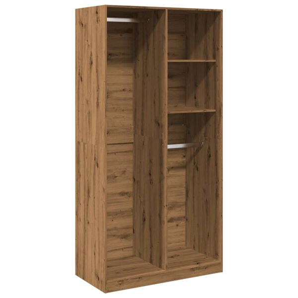 vidaXL Garde-robe ch&ecirc;ne artisanal 100x50x200 cm bois d'ing&eacute;nierie