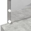 vidaXL Coiffeuse avec LED gris b&eacute;ton 100x40x120 cm