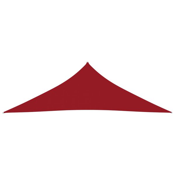 vidaXL Voile de parasol tissu oxford triangulaire 4x4x5,8 m rouge