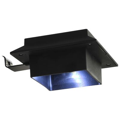 vidaXL Lampes solaires à LED carrées d'extérieur 12 pcs 12 cm Noir