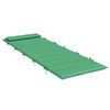 vidaXL Coussin de chaise longue vert 180x60x4 cm tissu oxford