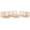 vidaXL Salon de jardin 8 pcs Bois de pin massif