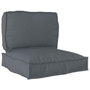 vidaXL Set de coussins de palette 2 pcs Anthracite Tissu Oxford