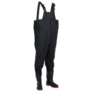 vidaXL Cuissardes avec bottes noir taille 40