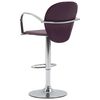 vidaXL Tabourets de bar avec accoudoir lot de 2 violet similicuir