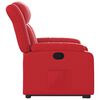vidaXL Fauteuil inclinable Rouge Similicuir