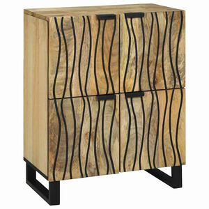 vidaXL Buffet Marron 60 x 33 x 75 cm bois de manguier massif