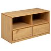 vidaXL Meuble TV SAUDA chêne 99x43x55 cm bois de pin massif