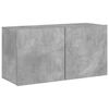 vidaXL Meuble TV mural gris b&eacute;ton 80x30x41 cm