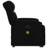 vidaXL Fauteuil inclinable de massage Noir Similicuir
