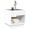 vidaXL Table basse avec LED infini blanc 50x50x50 cm