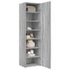 vidaXL Buffet haut sonoma gris 50x42,5x185 cm bois d'ing&eacute;nierie