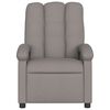 vidaXL Fauteuil de massage inclinable &eacute;lectrique Taupe Tissu