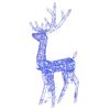 vidaXL D&eacute;corations de No&euml;l de renne Acrylique 2 pcs 120 cm Bleu