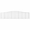 vidaXL Paniers à gabions arqués 9 pcs 400x50x80/100 cm Fer galvanisé