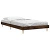 vidaXL Cadre de lit sans matelas ch&ecirc;ne fum&eacute; 90x200cm bois d'ing&eacute;nierie