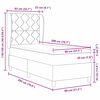 vidaXL Lit &agrave; ressorts avec matelas gris fonc&eacute; 90x190 cm Taupe tissu