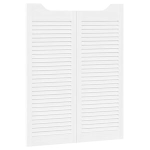 vidaXL Portes battantes 2 pc 100 x 40 cm Bois de pin massif Blanc